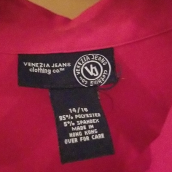 Lane Bryant red button shirt, sz 14/16, EUC - Picture 2 of 8